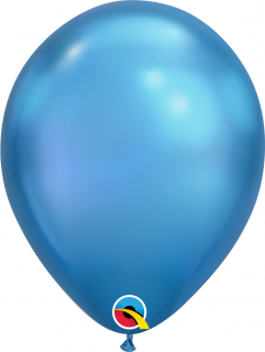 Balónek modrý, chromový - 28cm
