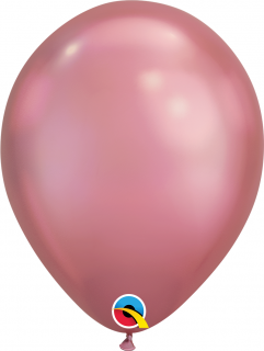Balónek růžovo-fialový, chromový - 28cm
