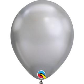 Balónek stříbrný, chromový - 28cm