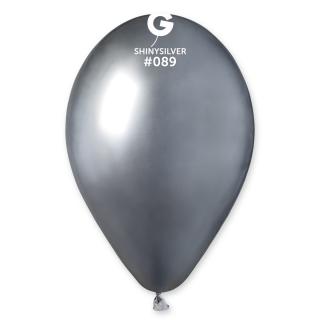 Balónek stříbrný, chromový - 33cm