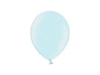 Balónek světle modrý, metalický - 25cm