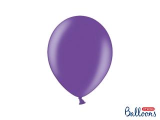 Balónek tmavě fialový, metalický - 27cm