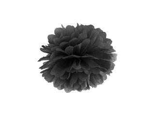 Dekorační pom pom - černý (25cm)