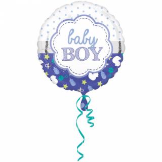 Fóliový balónek -  Baby boy  (43cm)
