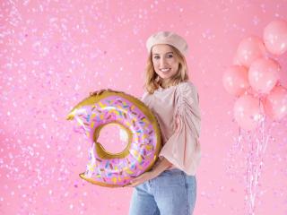 Fóliový balónek - Donut (48x50cm)