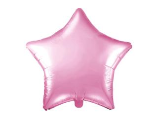 Fóliový balónek - Hvězda světle růžová (48cm)