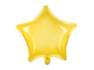 Fóliový balónek - Hvězda žlutá průhledná (48cm)