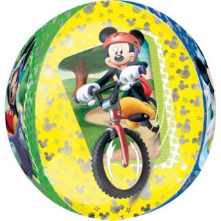 Fóliový balónek koule - Mickey Mouse (38x40cm)