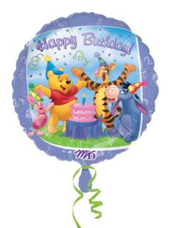 Fóliový balónek - Medvídek Pú 1. narozeniny (43cm)