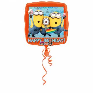 Fóliový balónek - Mimoni, Happy Birthday (45cm)