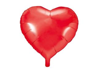 Fóliový balónek - Srdce červené (45cm)
