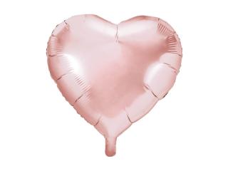 Fóliový balónek - Srdce rose gold (45cm)