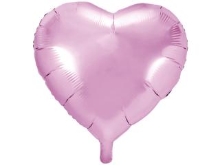 Fóliový balónek - Srdce světle růžové (61cm)