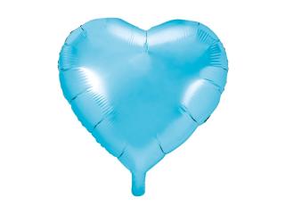 Fóliový balónek - Srdce tyrkysové (45cm)