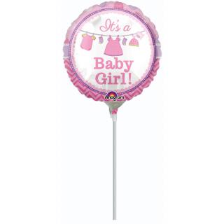 Fóliový MINI balónek -  It´s a Baby Girl ! (23cm)