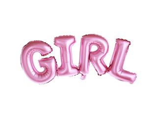 Fóliový nápis -  GIRL  růžový (74x33cm)