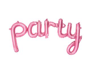 Fóliový nápis -  PARTY  růžový (80x40cm)