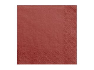 Papírové ubrousky - červené (20ks)