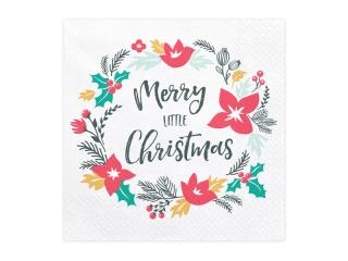 Papírové ubrousky - Merry Little Christmas (20ks)