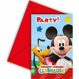 Pozvánky na oslavu - Mickey Mouse (6ks)