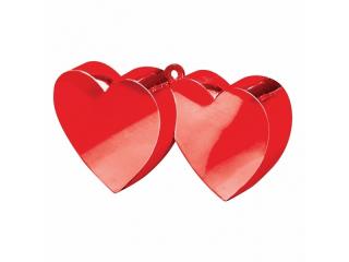 Těžítko na balónky - srdce červená