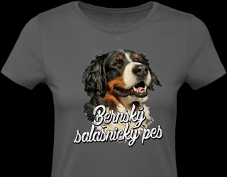 Dámské triko - Bernský salašnický pes (D) Barva: Šedá, Velikost: XL