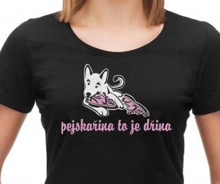 Dámské triko - Pejskařina (boty) Velikost: L