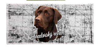 Ručník - Labradorský retrívr (hnědý)
