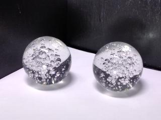 Koule Feng-Shui křištálová skleněná koule s bublinami - velikost 5 cm