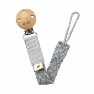 BIBS Paci Braid klip na dudlík - CLOUD + IRON