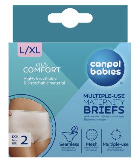 Canpol babies Multifunkční kalhotky L/XL po porodu 2ks
