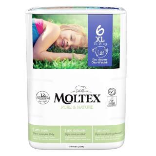 Plenky Moltex Pure & Nature vel. 6 , 13-18 kg (21 ks)