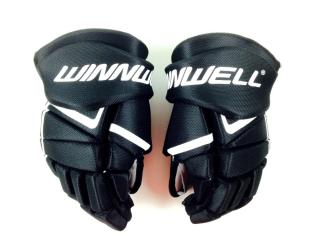 Hokejové rukavice Winnwell AMP 500 JR  velikost junior Barva: tmavě modrá, Velikost: 10