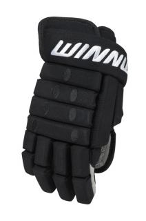 Hokejové rukavice Winnwell Classic 4-Roll JR  velikost junior Barva: černá-oranžová, Velikost: 12