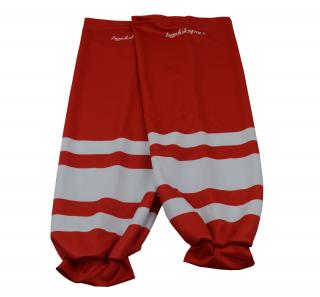 Hokejové štulpny sublimace Red/White SR  Velikost senior Barva: bílá-červená