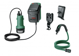 Akumulátorová čerpadla na dešťovou vodu Bosch GardenPump 18V-2000 V balení: bez Aku a nabíječky