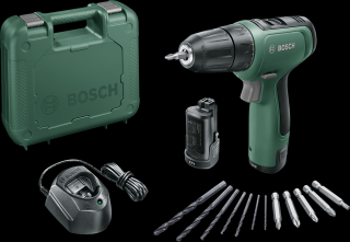 Bosch EasyDrill 1200 V balení: 2x Aku a nabíječka