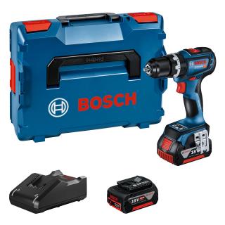 Bosch GSB 18V-90 C Professional, 2× akumulátor GBA 18V 5,0 Ah, L-Boxx 136