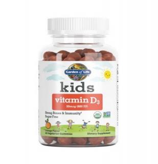 Kids Organic - žvýkací vitamín D3 s příchutí pomeranč