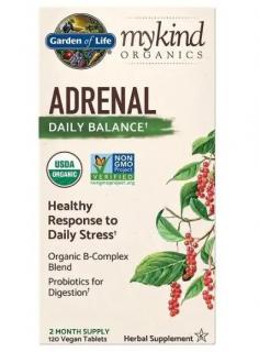 Mykind Organics Adrenal Daily Balance - 120 tablet (Podpora rovnováhy nadledvin)