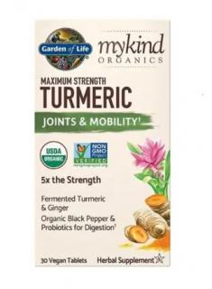 Mykind Organics Maximum Strength Turmeric 30 tablet (Kurkuma - Pohyblivost a klouby)
