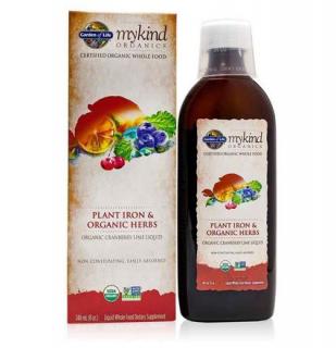 MyKind Organics Rostlinné organické železo  organické bylinky 240ml