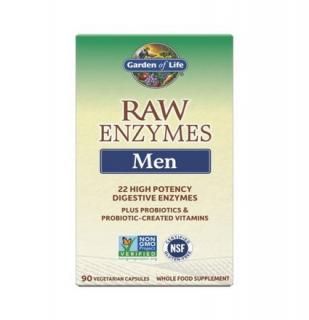 RAW Enzymy Men Digestive Health - pro muže - podpora trávení 90 kapslí