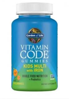 Vitamin Code - žvýkací mutivitamíny se železem pro děti Orange 90 kapslí