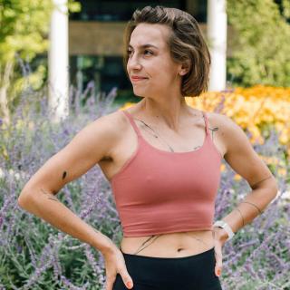 Crop top PEACH S