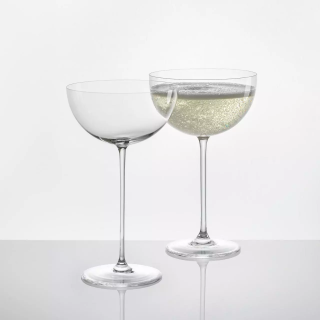Bubble Champagne Glass set transparent