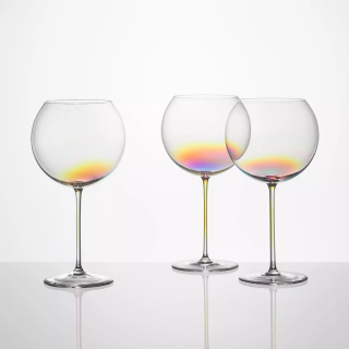 Bubble Glass Wine Set of 2 pcs rainbow