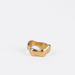 Knuckle Ring AWRY Bold - gold plated Velikost: 43