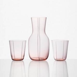 Linea Pura Drinking Glass Set pink