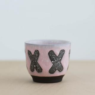 Mercury cappuccino cup pink cross
